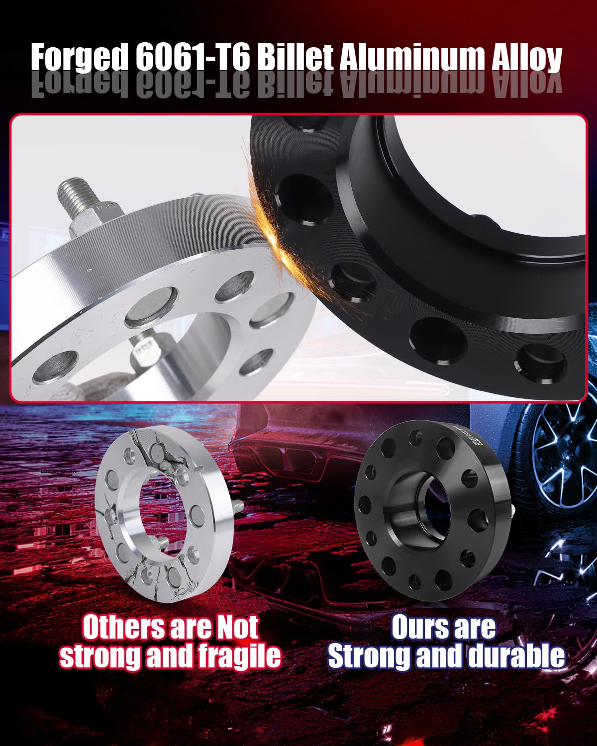 Flycle hub bore 78.1mm ensures accurate GM hub fit