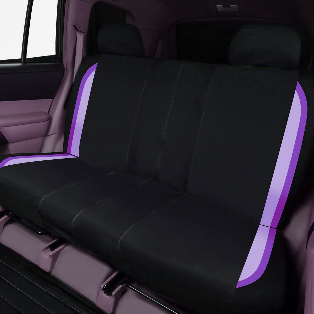 Flying Banner airbag-compatible design preserves safety while covering seats