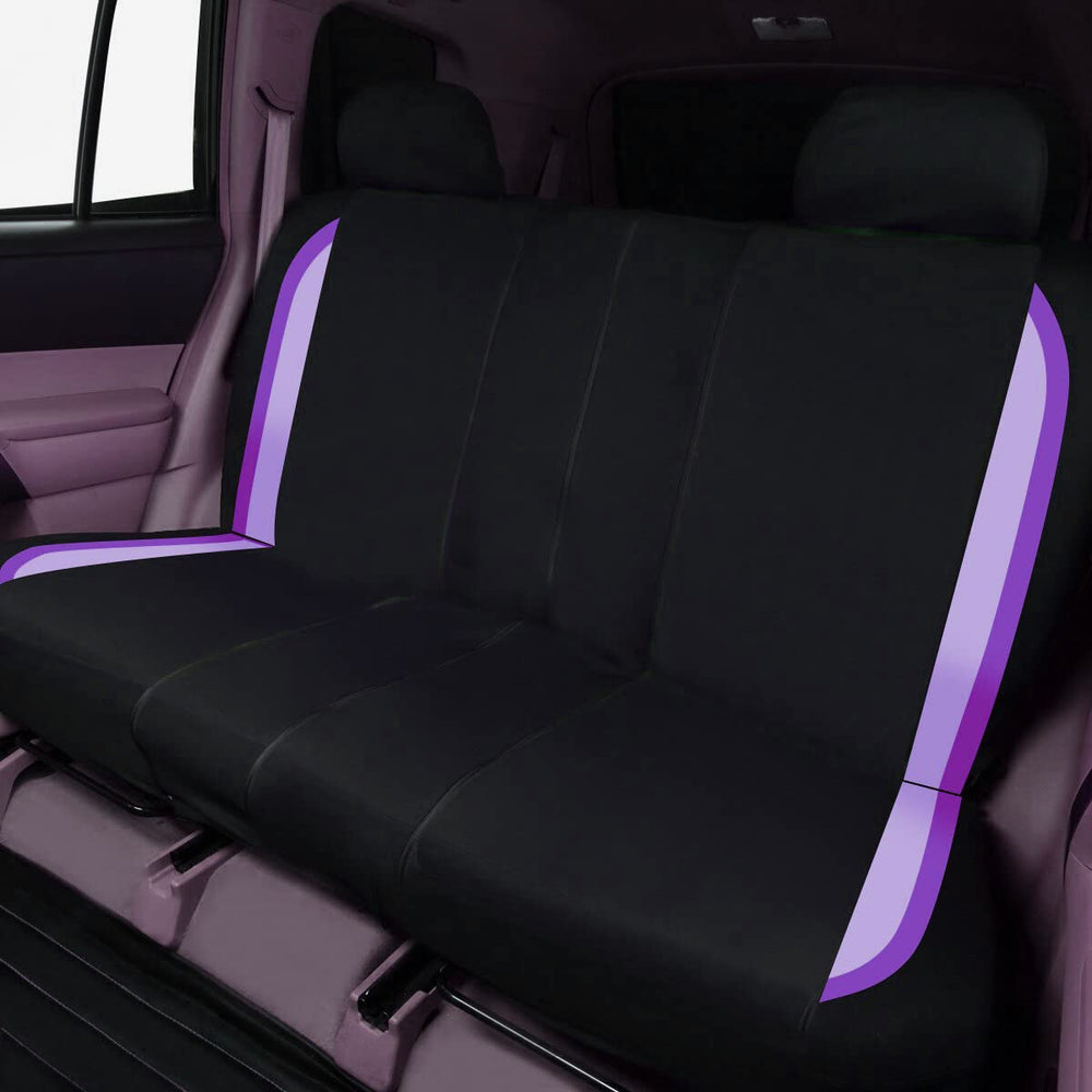 Flying Banner airbag-compatible design preserves safety while covering seats