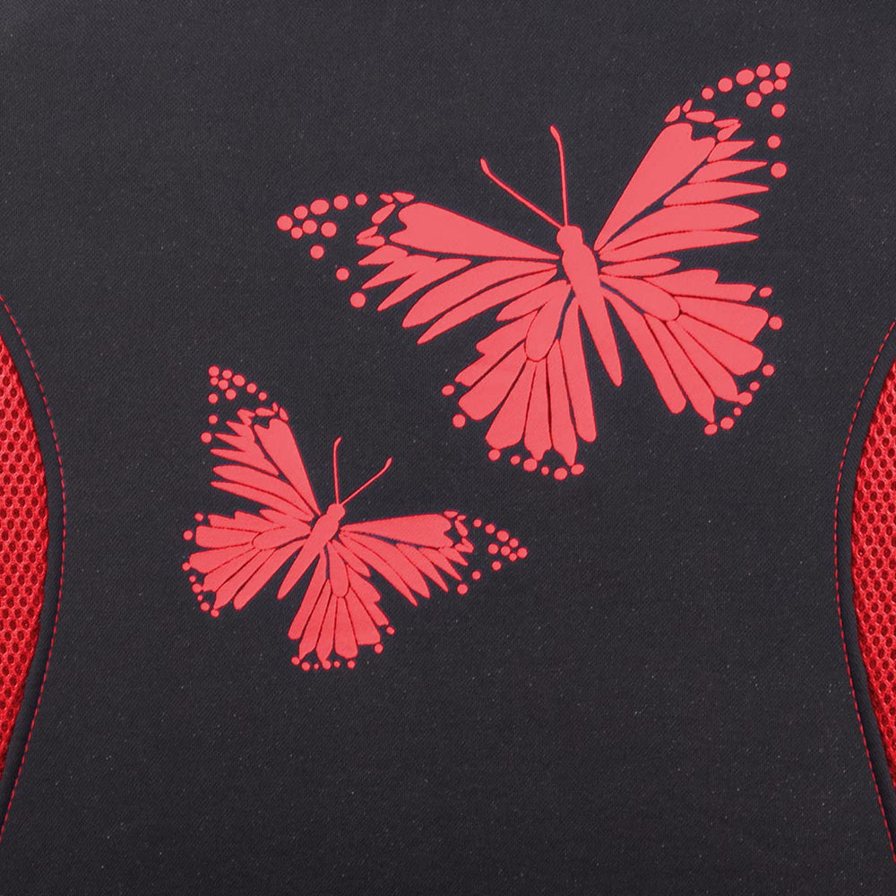 Flying Banner Butterfly rear bench split 40-60 red, adjustable seating visible.
