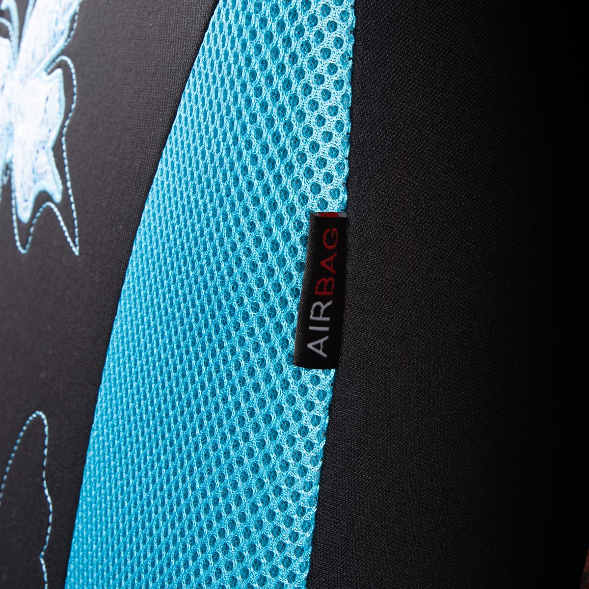 Flying Banner butterfly seat cover design is airbag compatible for safety.