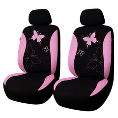 Flying Banner Butterfly full set pink lace seat cover for versatile fit and style.