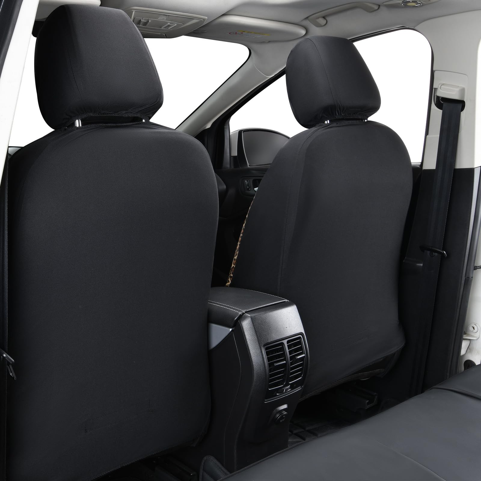 Universal fit demonstration with Flying Banner Butterfly seat covers on common low bucket seats