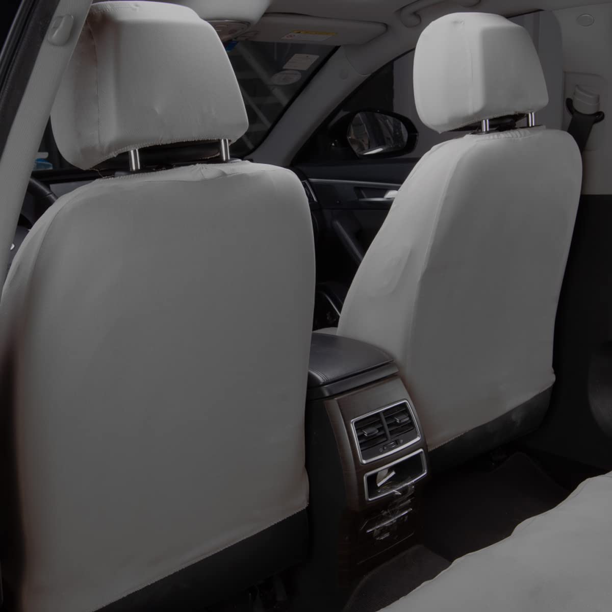 Flying Banner front-seat cover installs easily without removing seats.