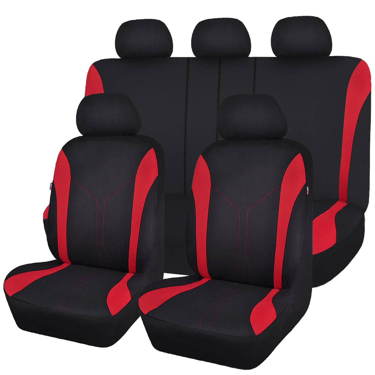 Flying Banner front seat cover mesh for breathable protection and style.