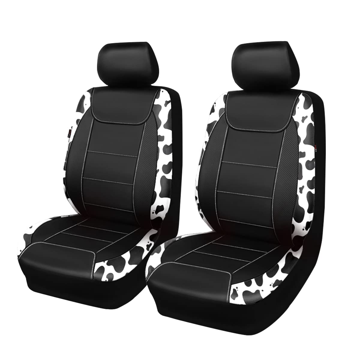 Flying Banner front seat cover in waterproof faux leather black protects upholstery