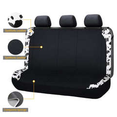 Flying Banner rear bench cover with black detailing upgrades interior style
