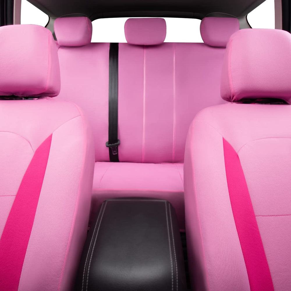 Flying Banner polyester material offers durable, easy-care seat protection.