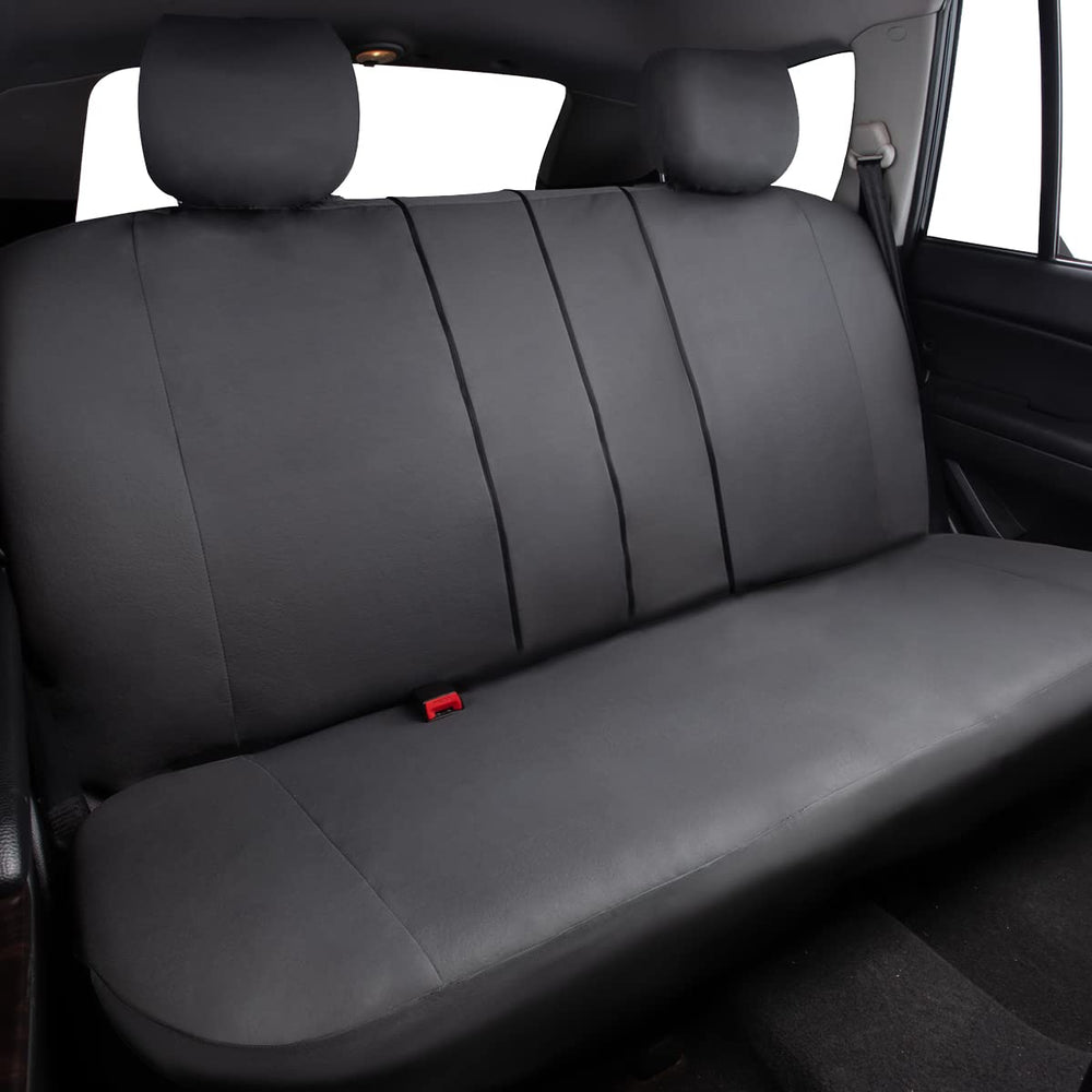 Flying Banner polyester seat protector boosts durability and cleanup ease.