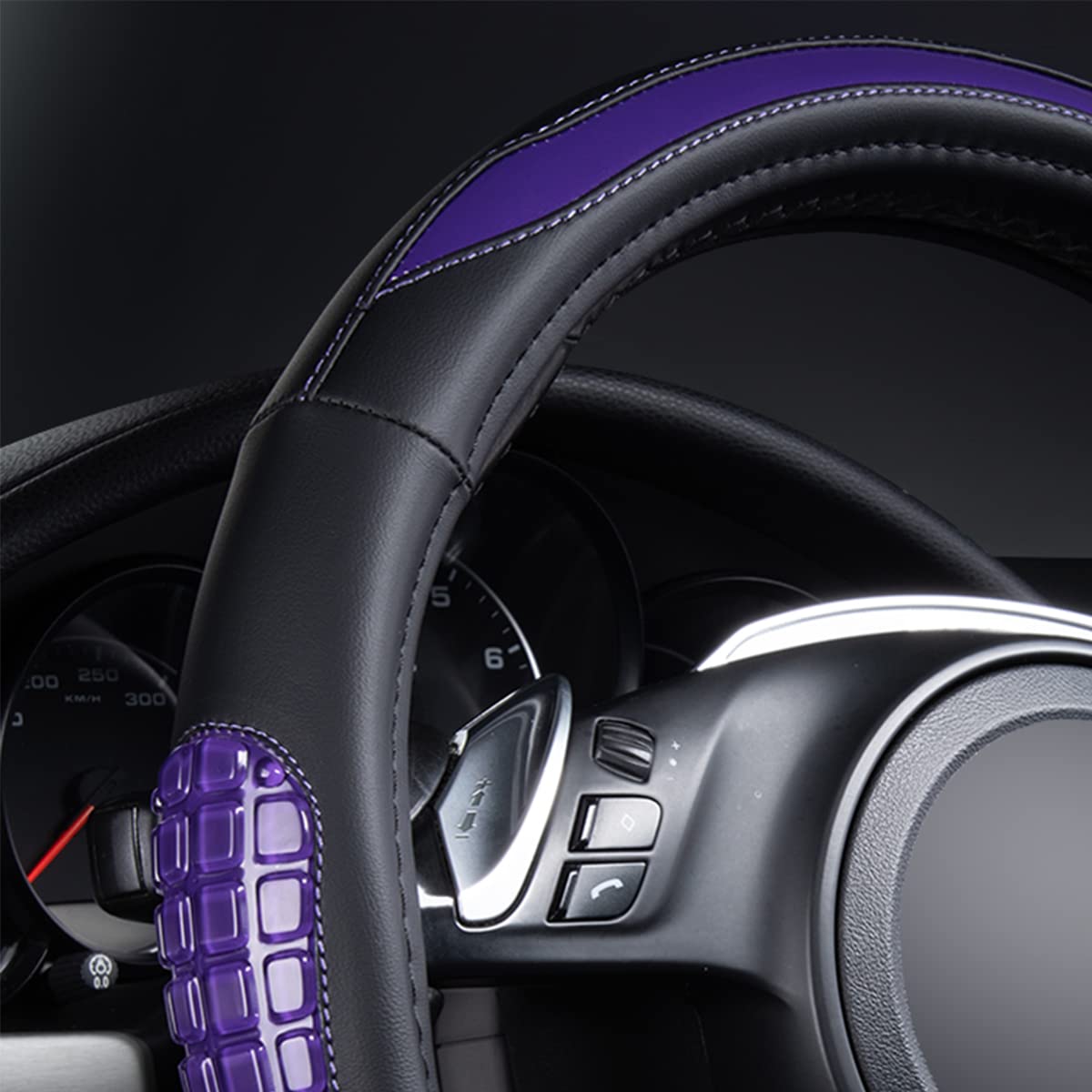 Flying Banner steering wheel cover breathable gel massage surface for comfort