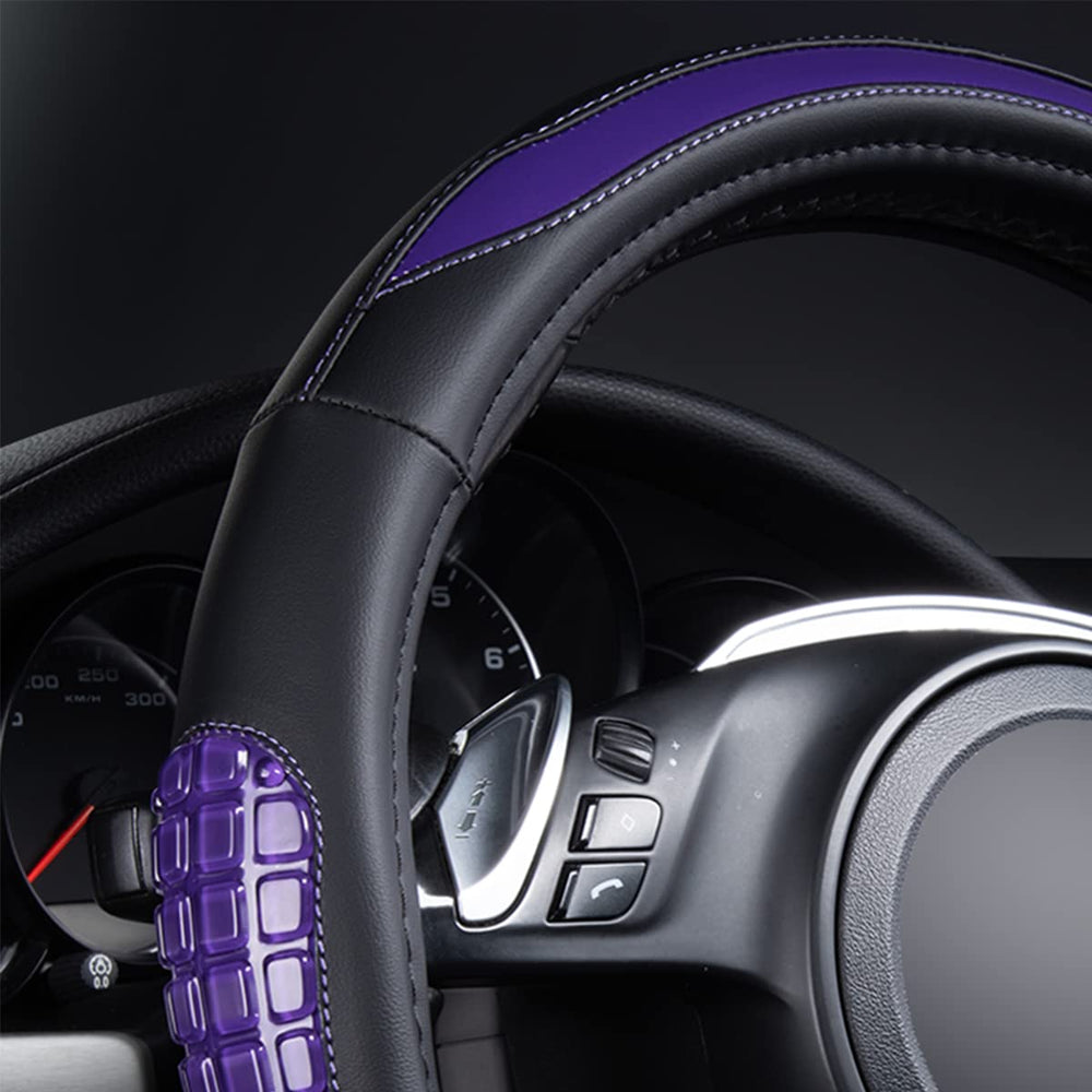 Flying Banner steering wheel cover breathable gel massage surface for comfort