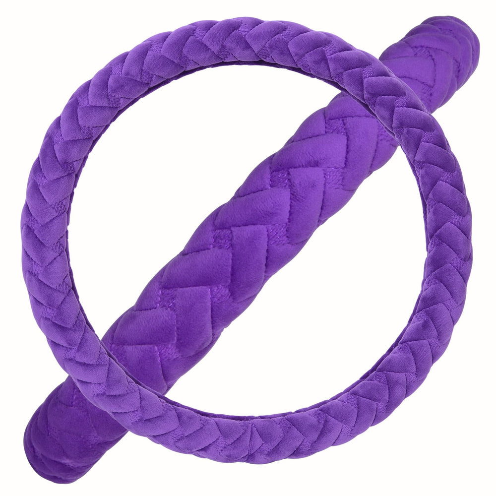 Flying Banner purple option steering wheel cover adds color and style.