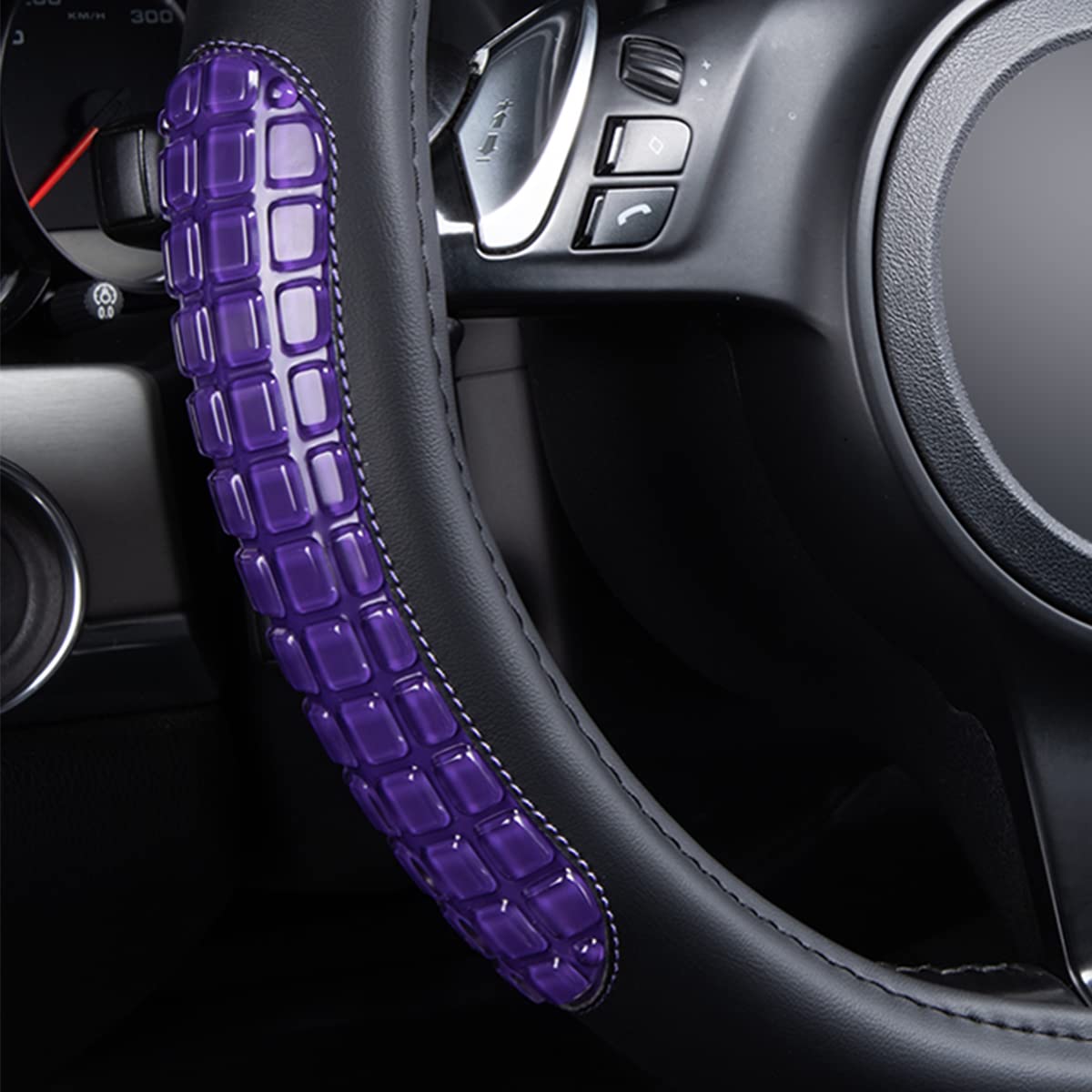Flying Banner steering wheel cover eco-friendly white TPE inner circle emphasis on safety