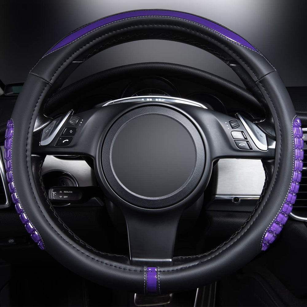 Flying Banner steering wheel cover non-slip inner circle enhances grip during driving