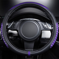 Flying Banner steering wheel cover non-slip inner circle enhances grip during driving