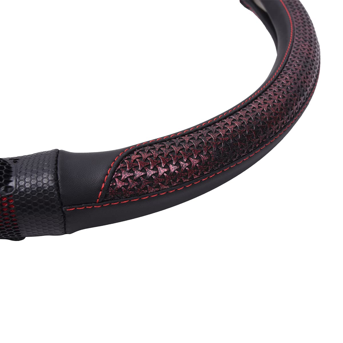 Flying Banner red and black colorway enhances interior style.