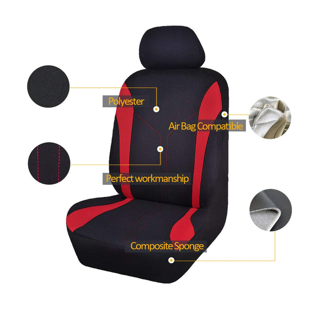 Flying Banner SUV interior refresh with black-red accents.