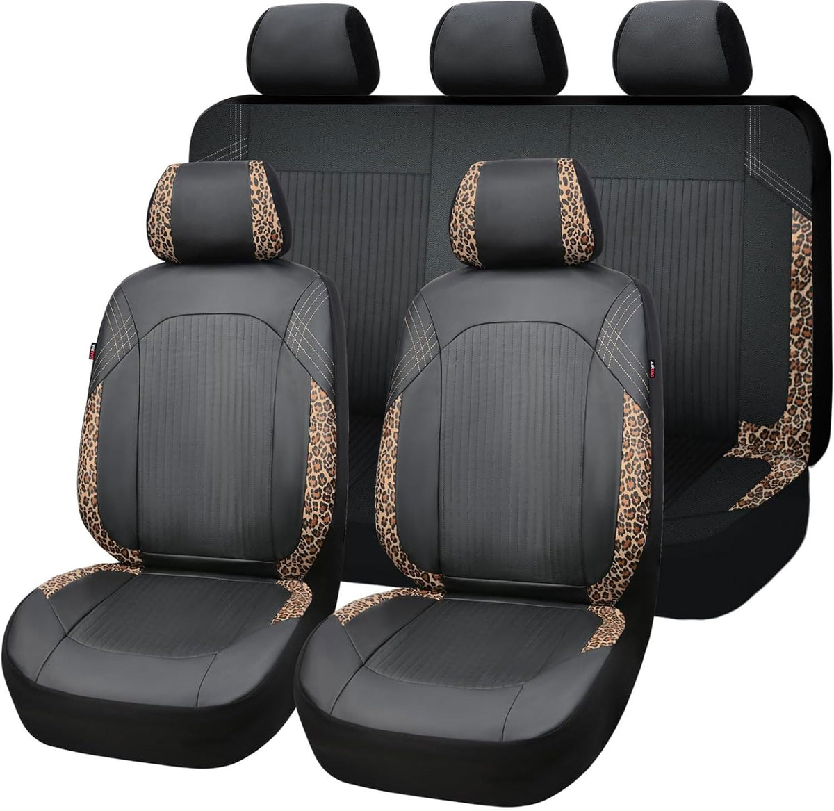 Flying Banner synthetic leather front seat covers protect and refresh the driver area.