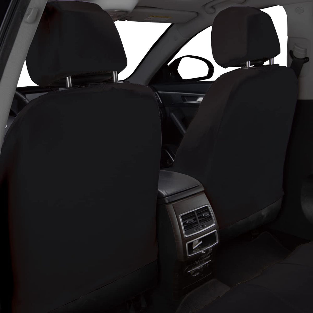 Flying Banner universal-fit seat cover demonstrated for easy installation
