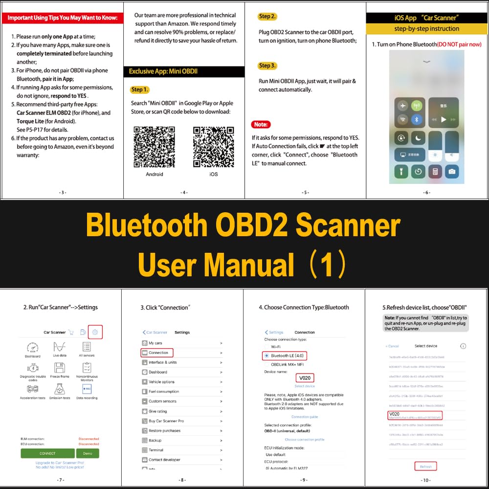 FlyroadUp OBD2 scanner is compatible with most 12V vehicles.