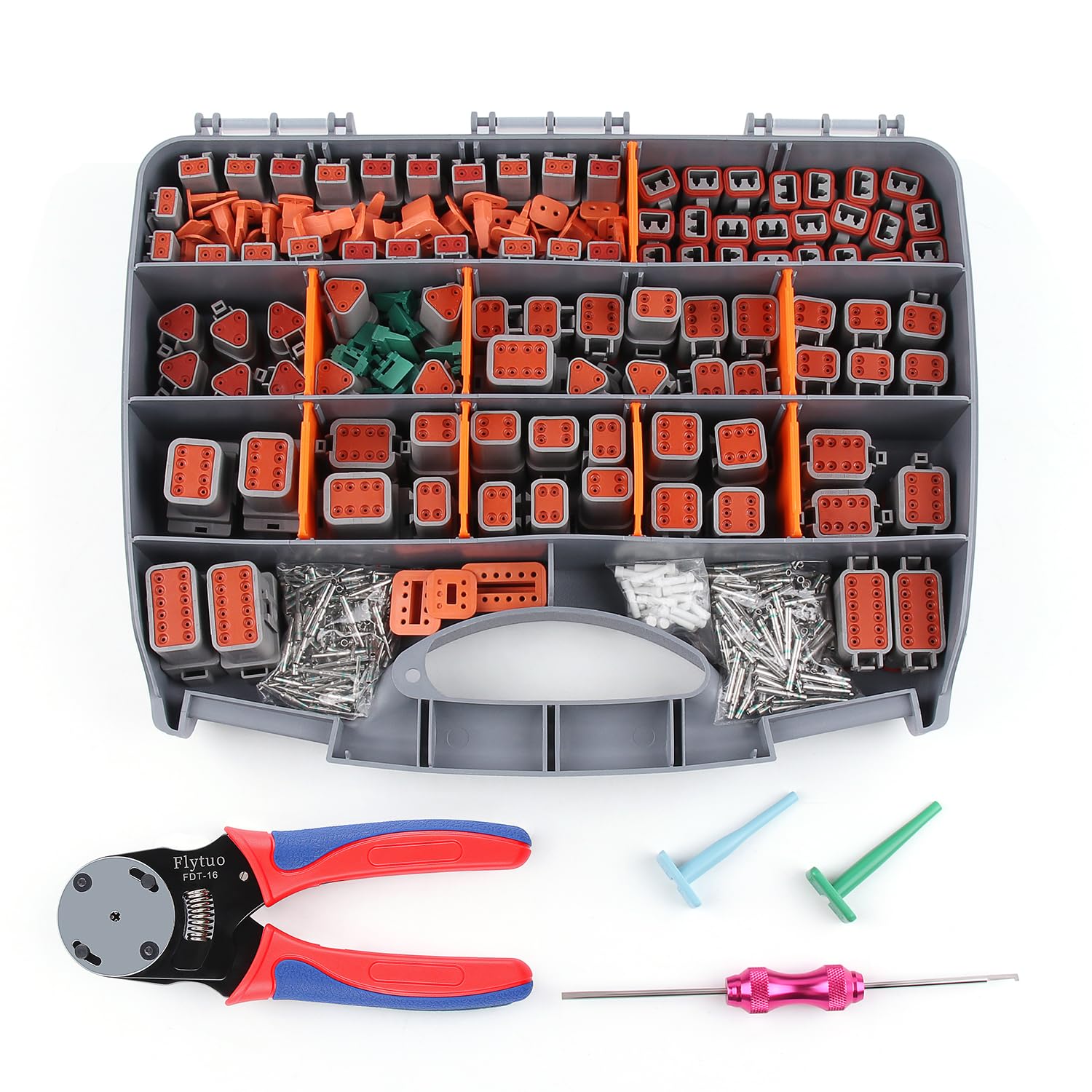 Flytuo Deutsch 2-pin DT connector kit for automotive wiring reliability