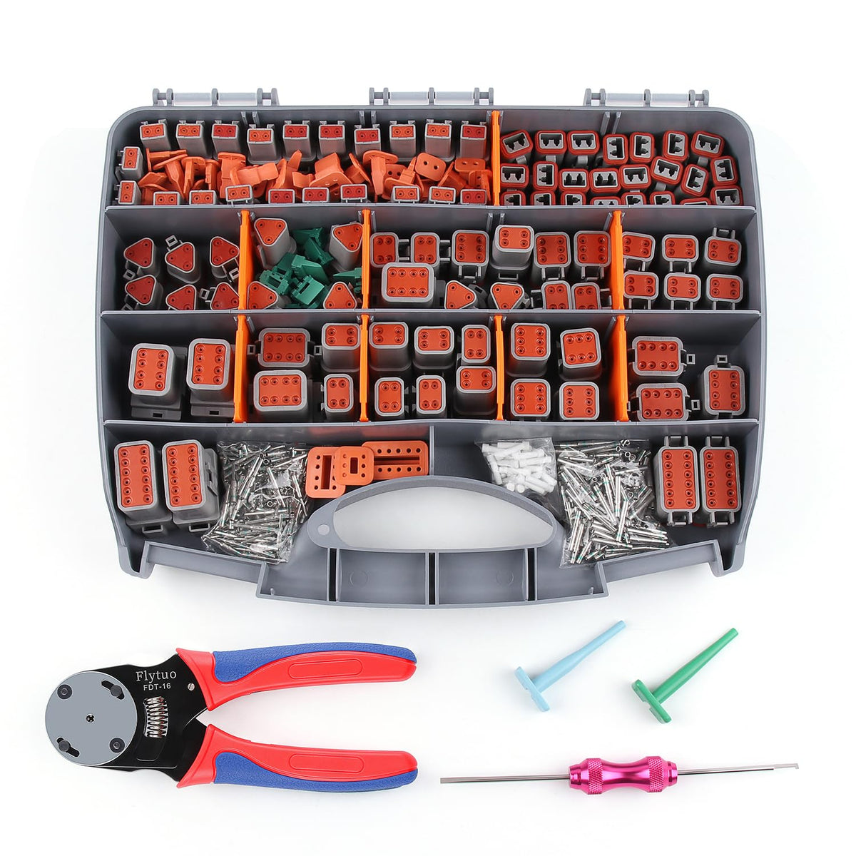 Flytuo Deutsch 2-pin DT connector kit for automotive wiring reliability