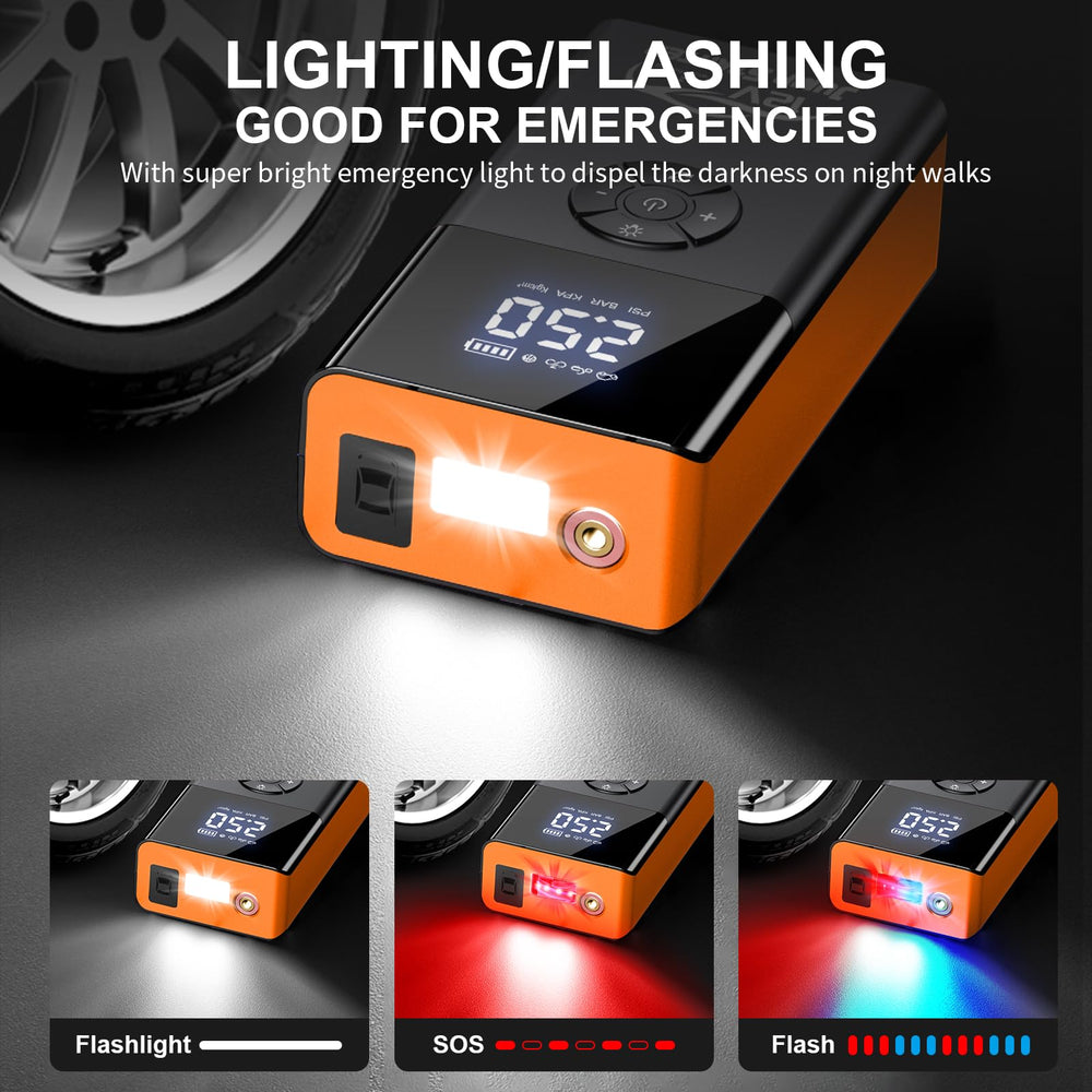 LED flashlight and COB lighting for reliable emergency visibility.