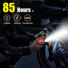 fmooostore led flashlight in use lighting roadside scene for safer night emergencies