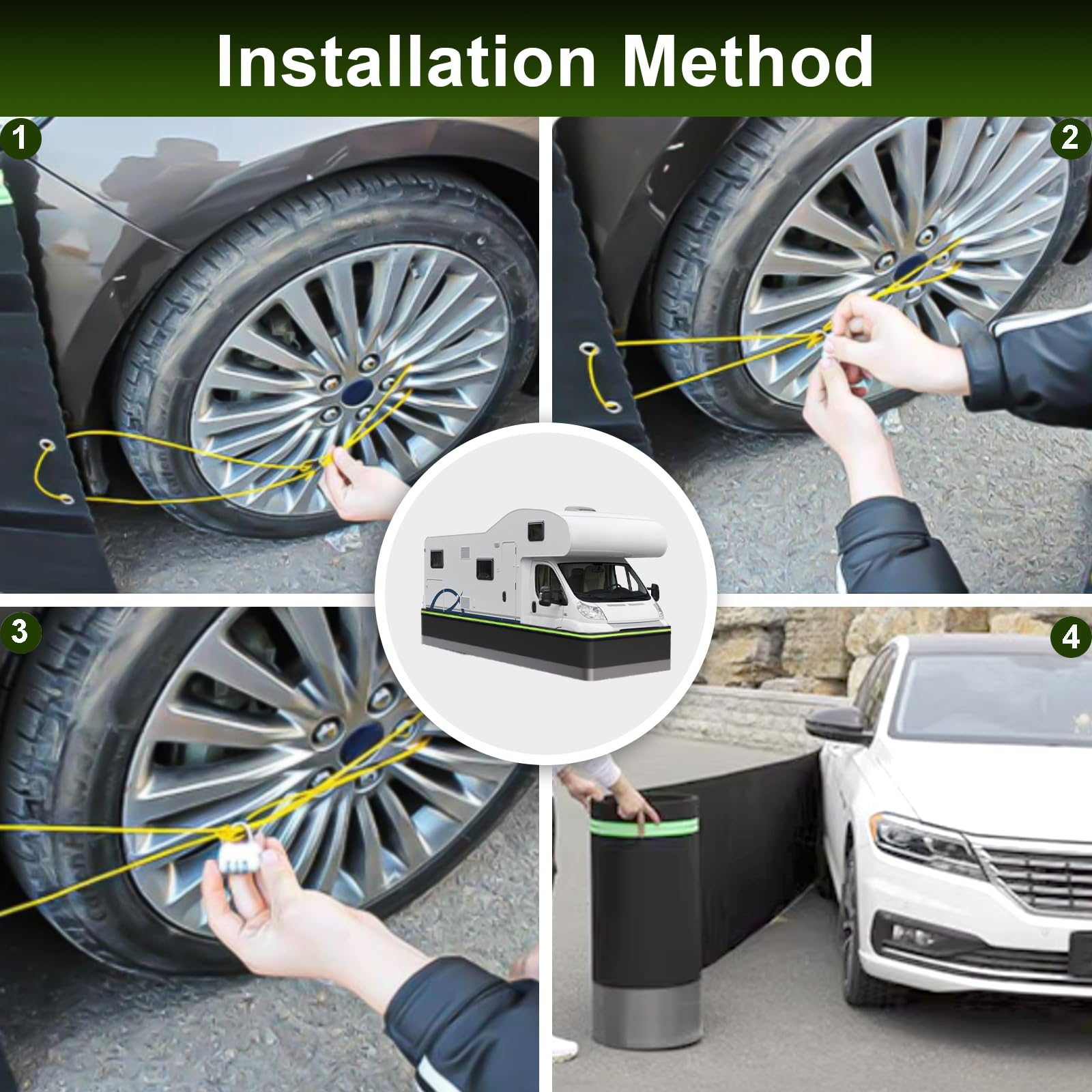 Fnylotusr RV skirting windproof all-weather design in action