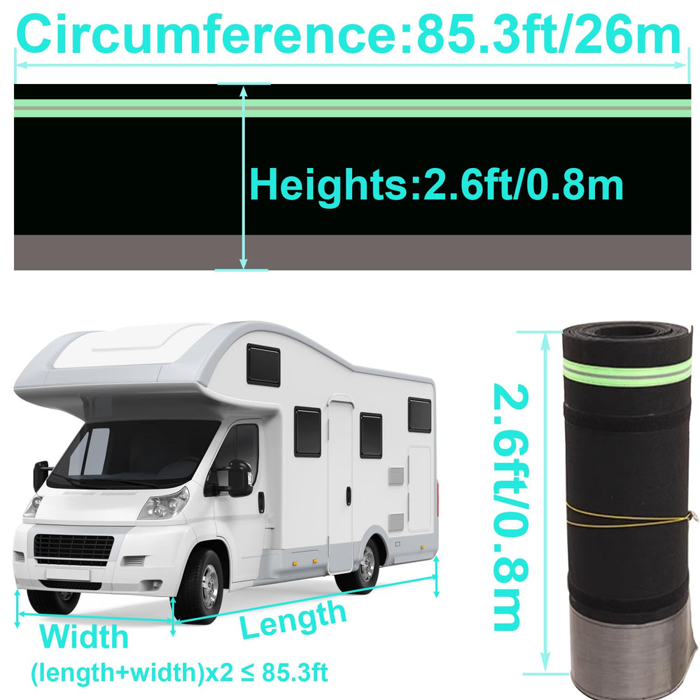 Fnylotusr reflective strips at night increase RV visibility and safety