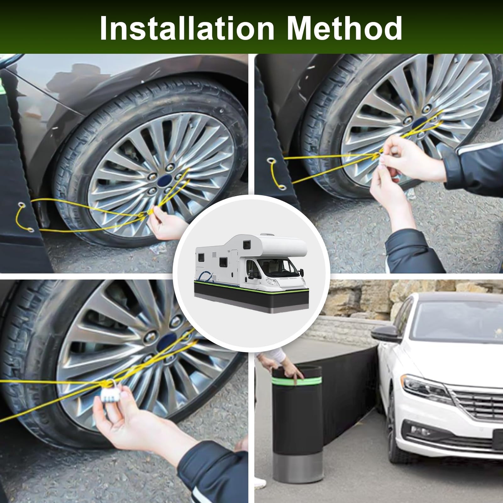 Fnylotusr RV skirting fits multiple vehicle types for flexible outdoor use.