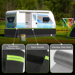 Fnylotusr wide 85.3 foot circumference enables secure RV coverage