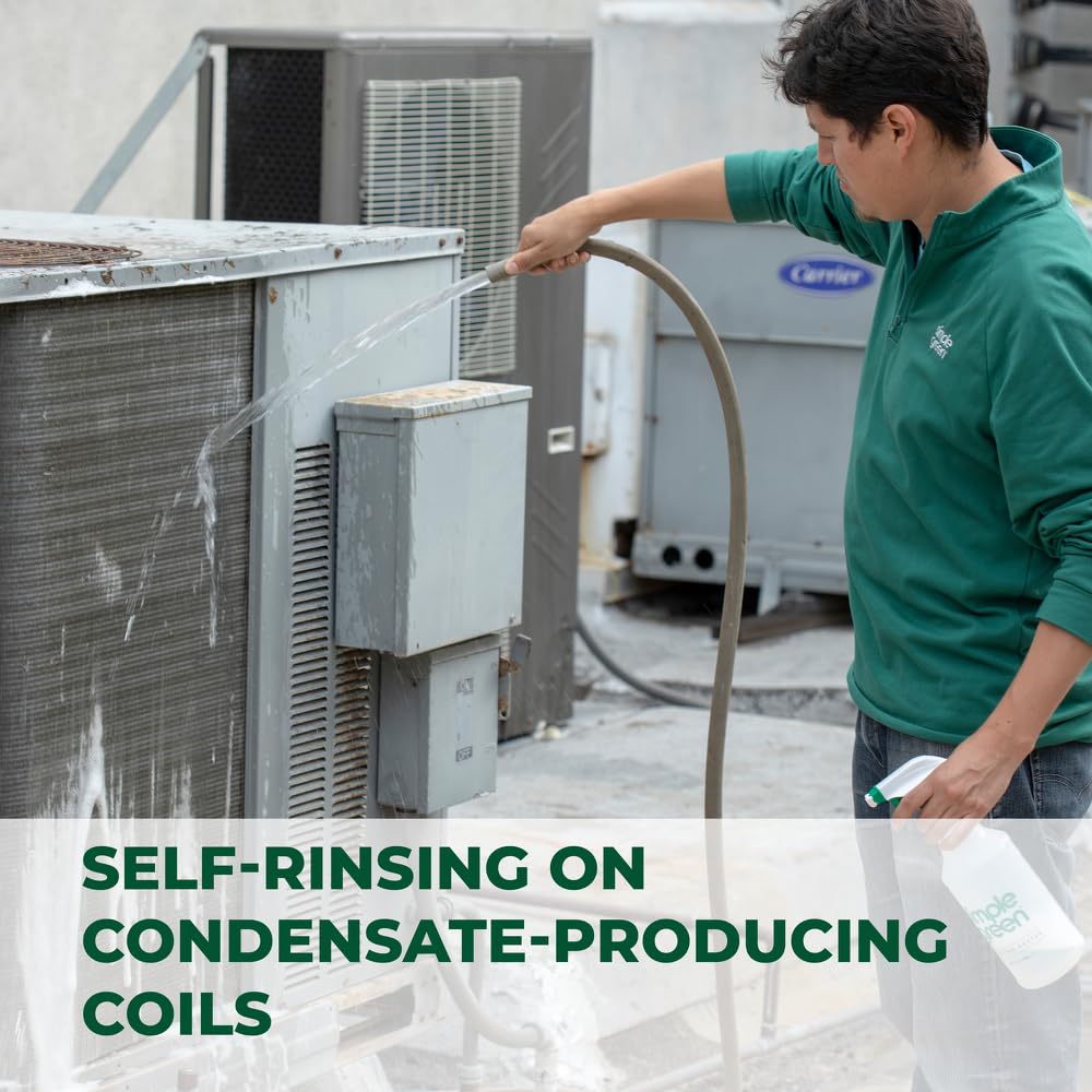 Clinging foam covers hard-to-reach coil surfaces