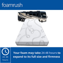 FoamRush cotton cover not included for flexible customization.
