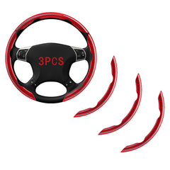 FOAN steering wheel cover with carbon fiber texture improves grip and anti-slip feel.