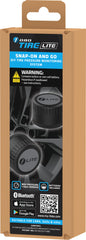 FOBO TIRE LITE installation step 1 shows quick, tool-free setup for DIY users.