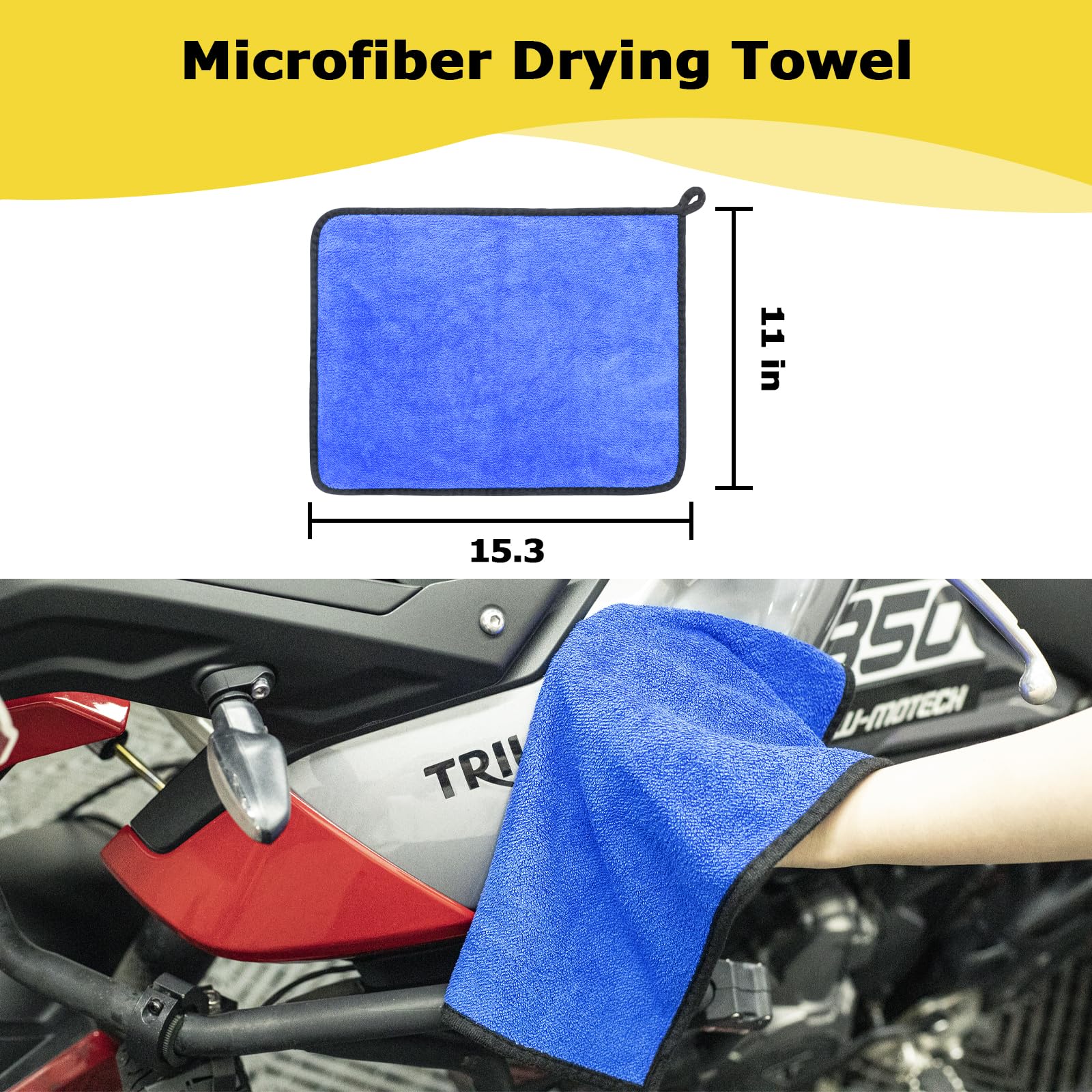 focopot Motorcycle Cleaning Kit 6 Pack is lightweight and portable for on-the-go maintenance.