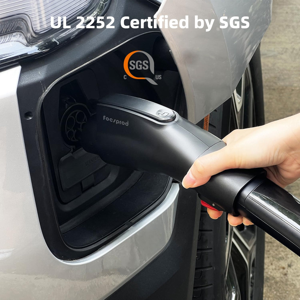 FOCSPROD J1772 compatibility highlights access to 15,000+ charging stations