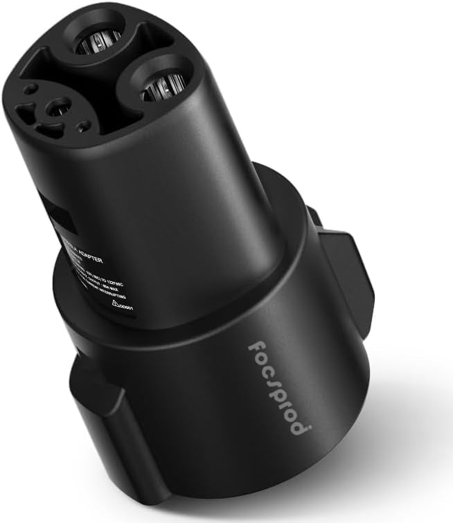 FOCSPROD J1772 to Tesla adapter hardware designed for durable use.