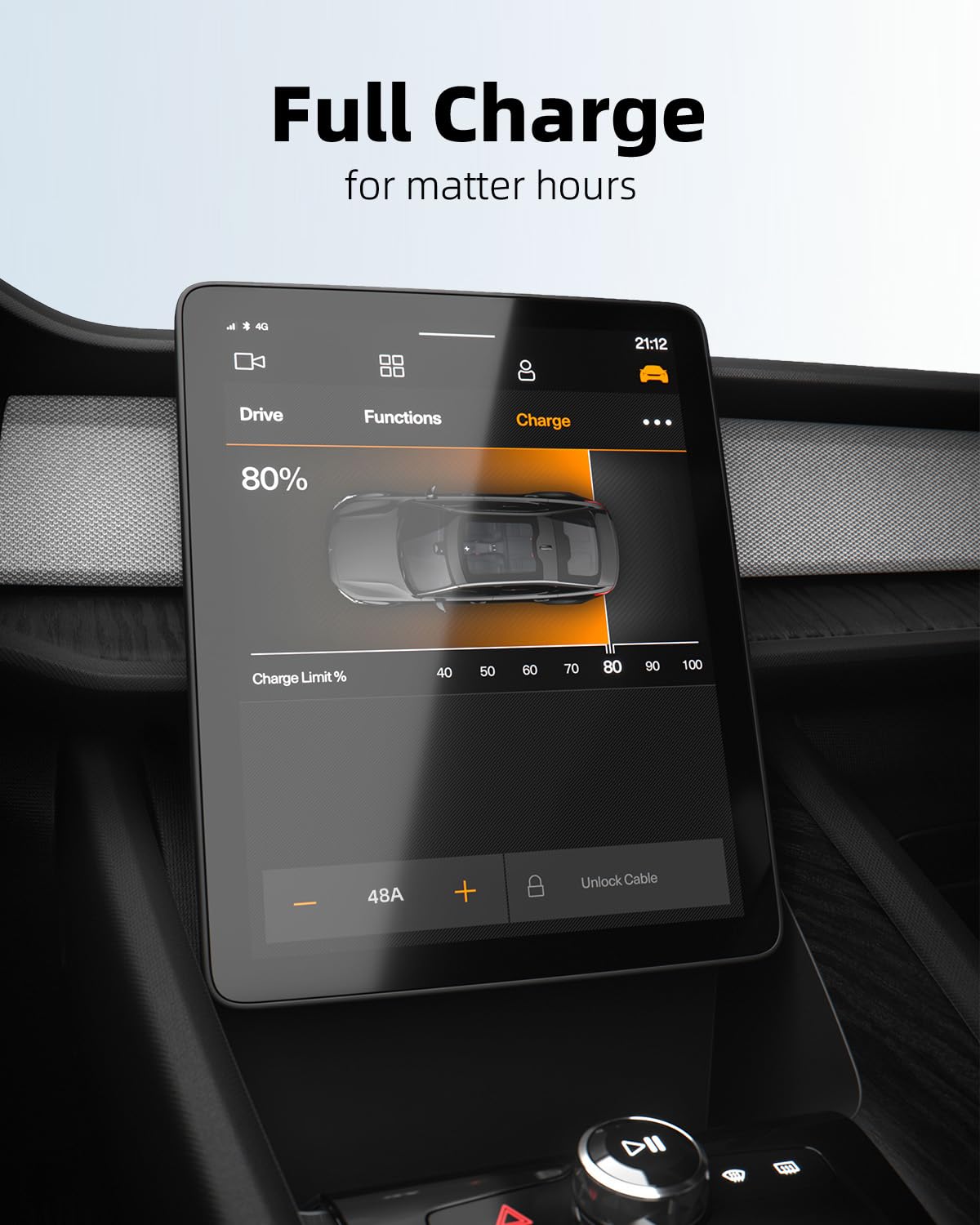 FOCSPROD portable EV adapter lightweight and travel-friendly for vehicles