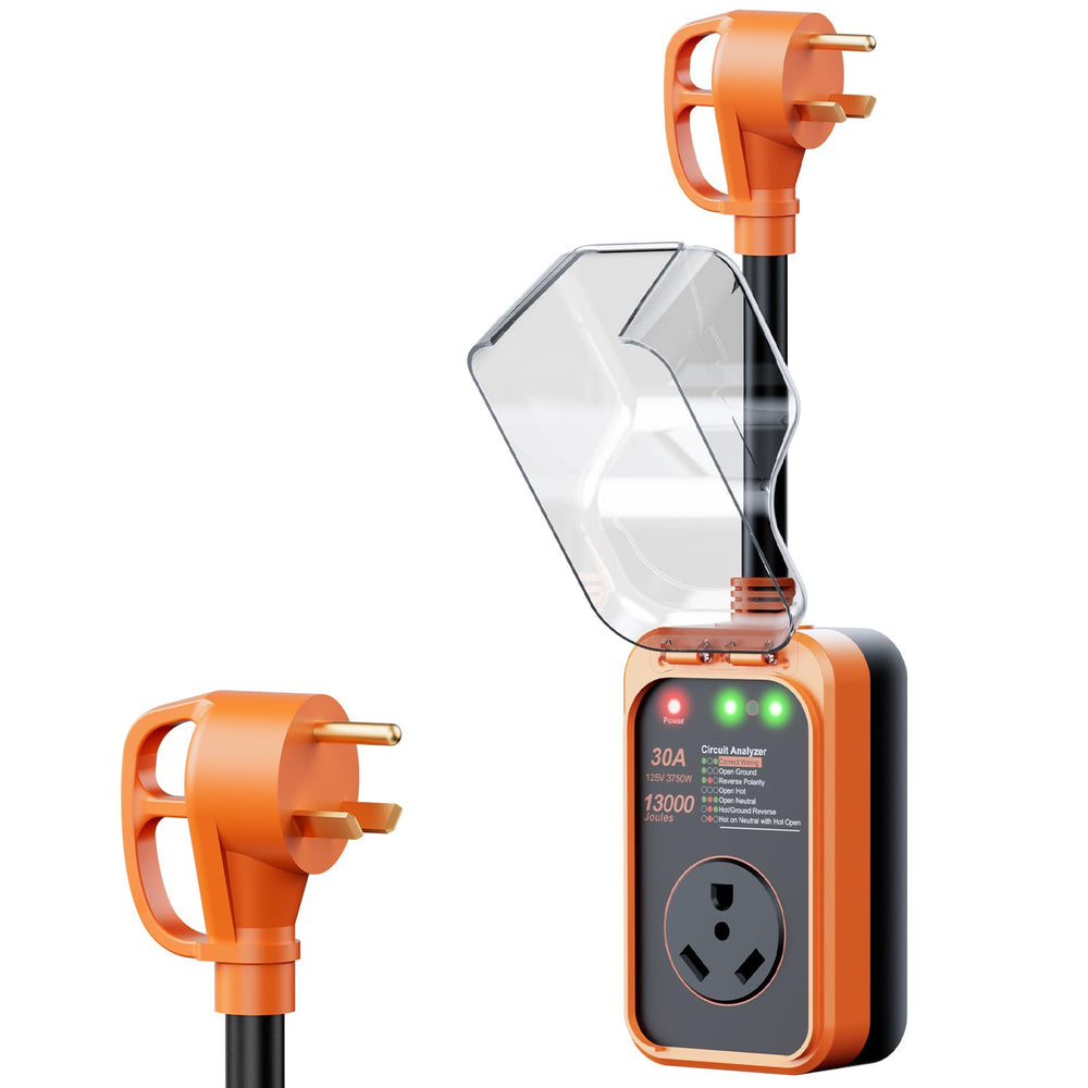 FOCSPROD RV surge protector 30-amp compatibility ensures reliable campground power