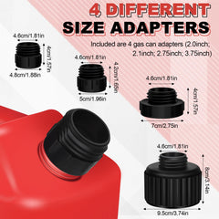FODAHRWS pump shows four adapters for universal fitment on various tanks.