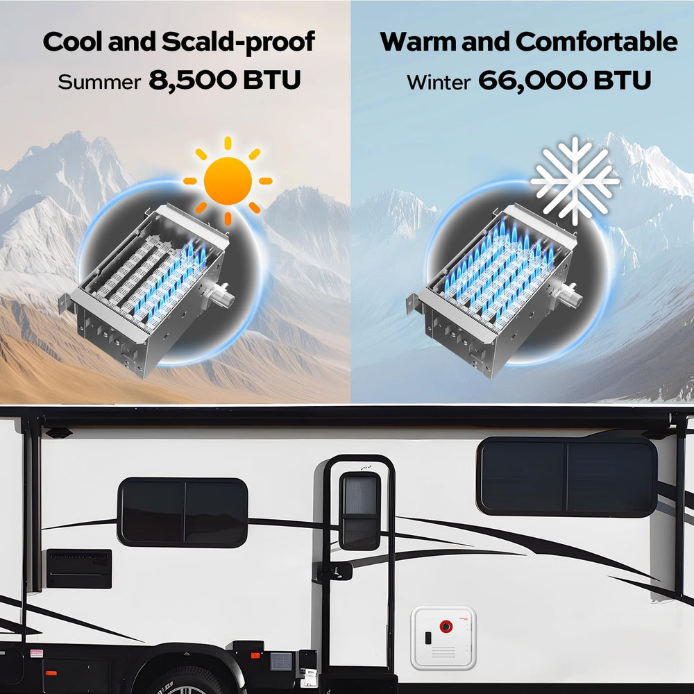 FOGATTI InstaShower 9 Pro 15x15 door and compact design fit RV setups.