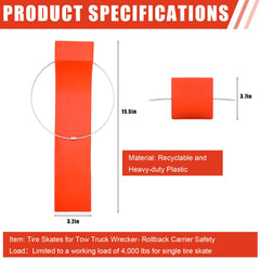 Foilswirl tire skate supports up to 4000 lb.
