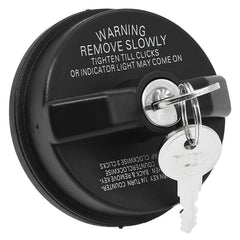 Fokes locking gas cap 10504 front view showing secure threaded design for compatible trucks