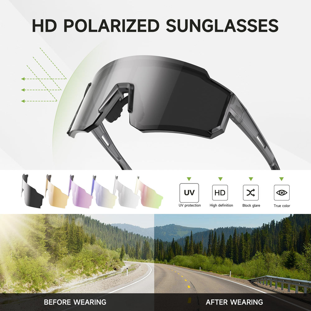 Foliful lightweight sunglasses designed for long sessions outdoors.