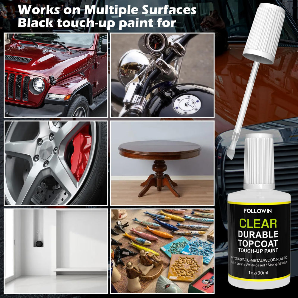 Followin Clear Coat on metal surface delivers long-term UV protection against fading