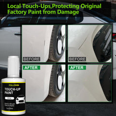 Followin quick‑dry white paint helps cover small scratches fast