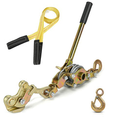 Fologtoo Zipline tensioning kit with cable puller ready for secure outdoor tensioning.