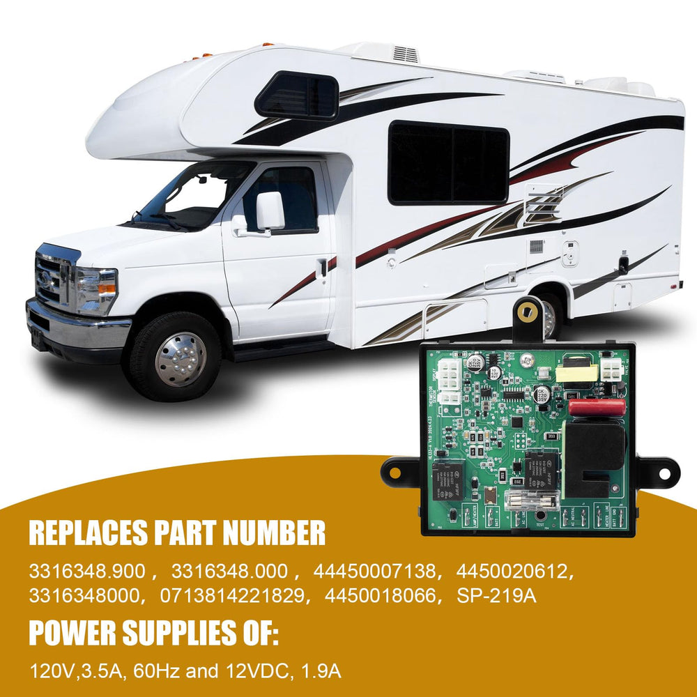 Folosem upgraded RV fridge power module with re-ignitor feature supports reliable startup.